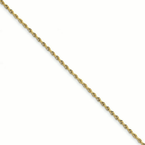 14K White Gold 2.75 MM Diamond-cut Quadruple Rope Bracelet 14K White Gold 2.75 MM Diamond-cut Quadruple Rope Bracelet